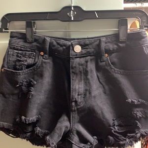 Pacsun black jean shorts